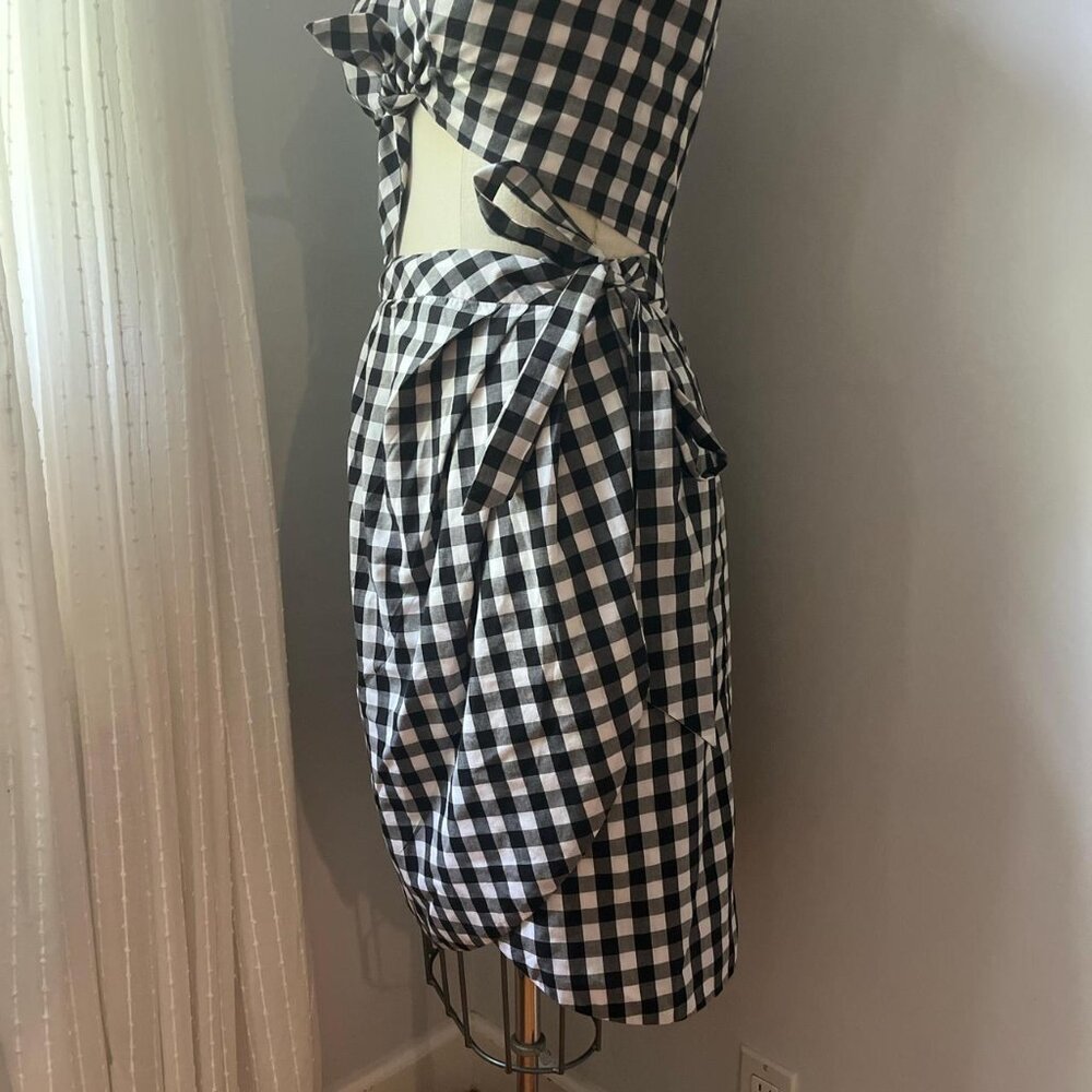 1950s 2-piece Joana black white gingham set rockabilly pinup set - Picture 4 of 6
